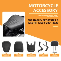 for Sportster S 1250 RH1250S 2021 2022 Front Driver Cushion Pillion Back Seat Splash Fender Rear Backrest Passenger Footrest