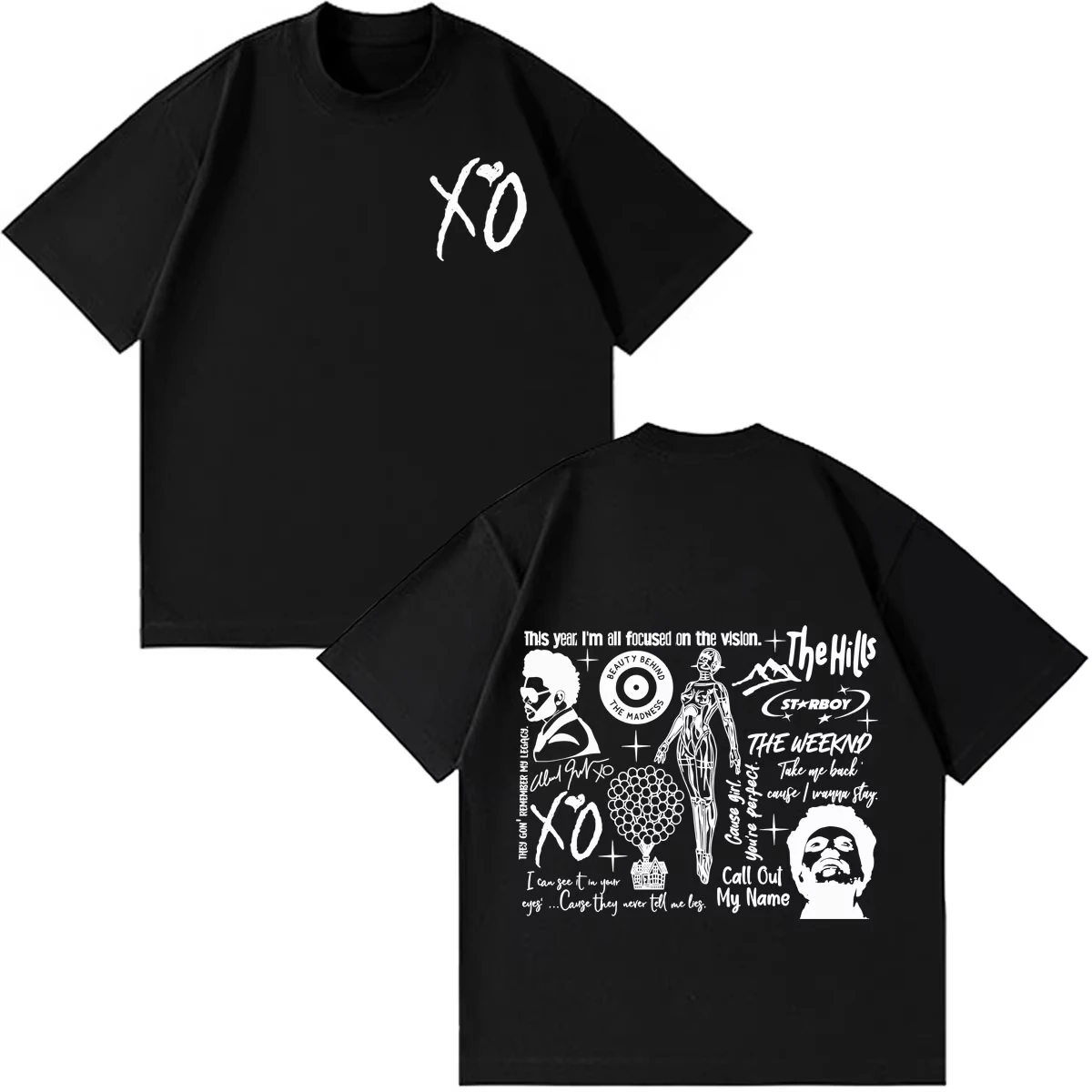 Hot Sale The Weeknd After Hours Til Dawn Tour 2026 Merch Tshirt Men Women Fashion T-shirt Y2K Gothic Cotton Oversized T-shirts