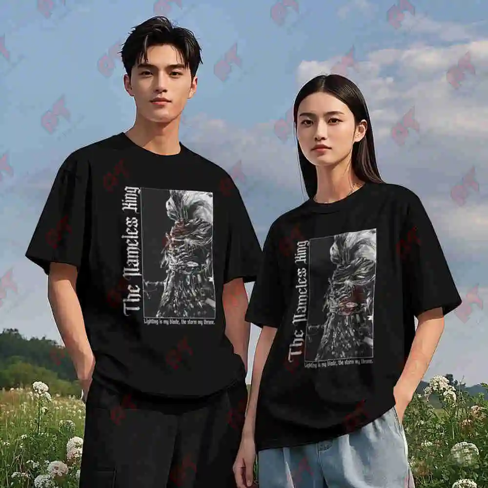 Nameless King Dark Souls Short Sleeve Tee 100% Cotton T-Shirt view 3