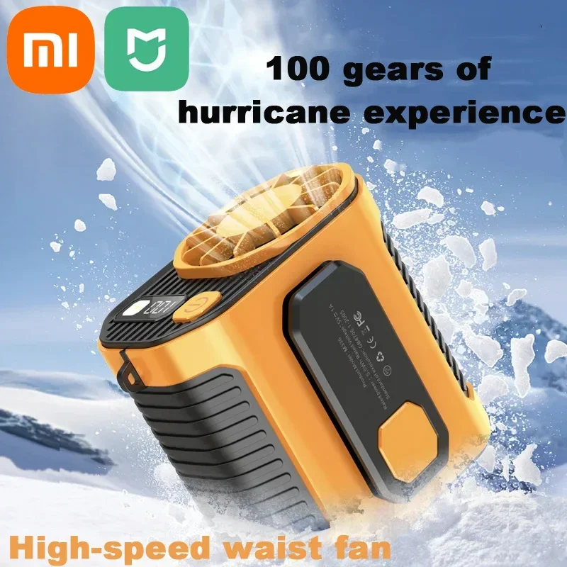 Xiaomi Mijia New Waist-mounted Fan Cooling High-temperature Outdoor Work Room Welding Site Portable Waist-mounted Fan