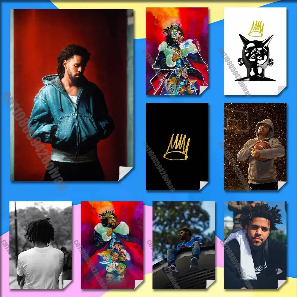 

For J-J Cole The Fall Off Poster Sticker Paper Bars 40x60cm Self-adhesive Ornament Collectibles Playbill Cover