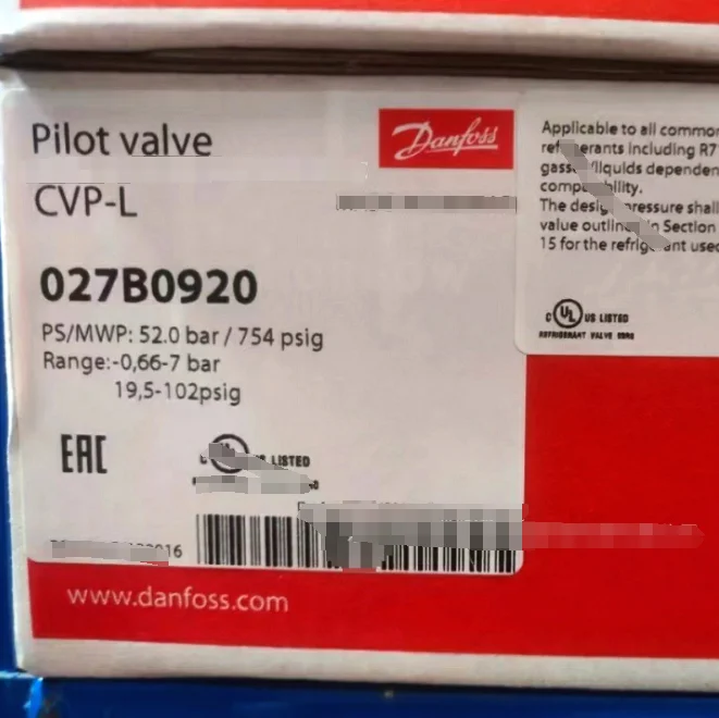 

Gold sellerPilot Valve 027B0920 CVP-L Dan Foss Valve Original