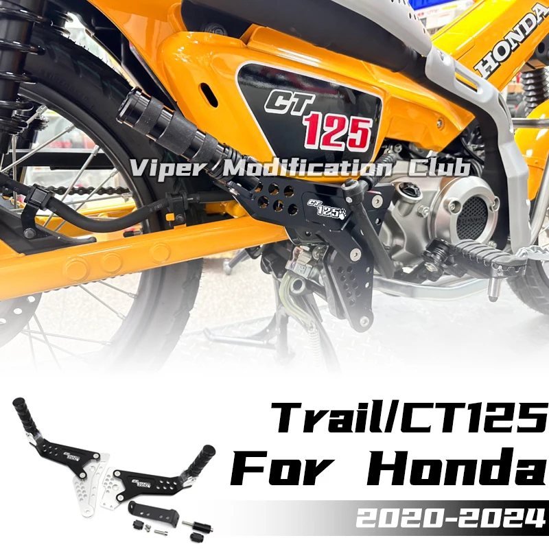 

For HONDA CT125 /Trail 125 rear pedal modification Passenger rear pedal Stand 2020 2021 2022 2023 2024