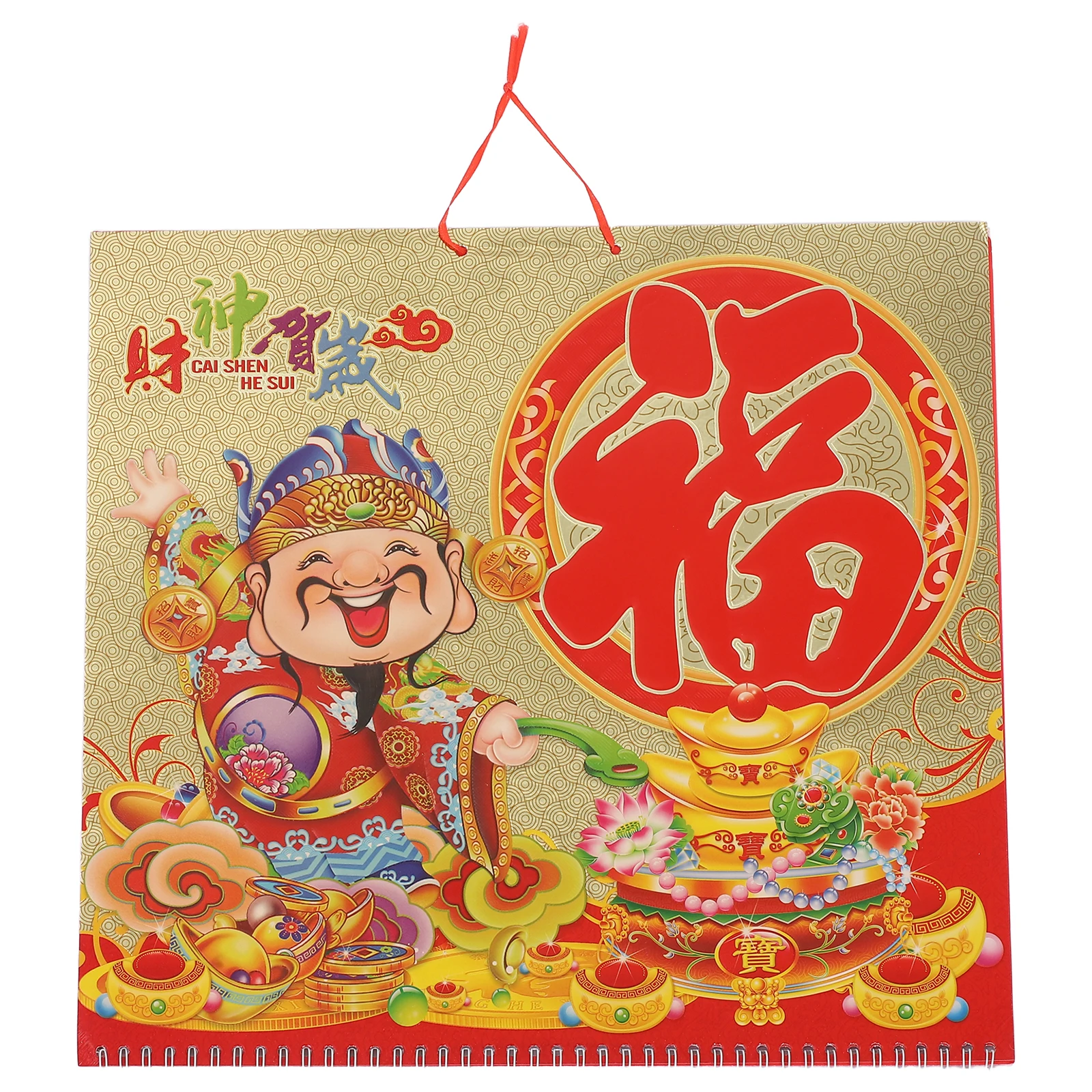 

2026 Horse Year Wall Calendars Lunar Calendar Clear Printing Elegant Design Home Office Decor Spring Festival Gift Hanging