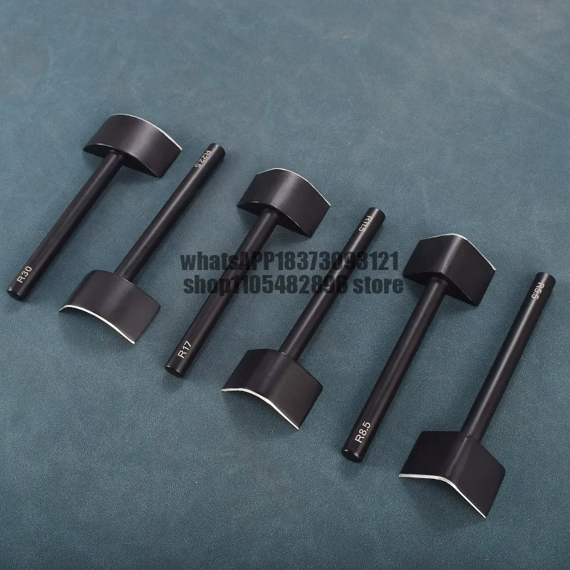 Chamfer black rounded corner leather goods leather steel tools belt tail punch rounded corner processor
