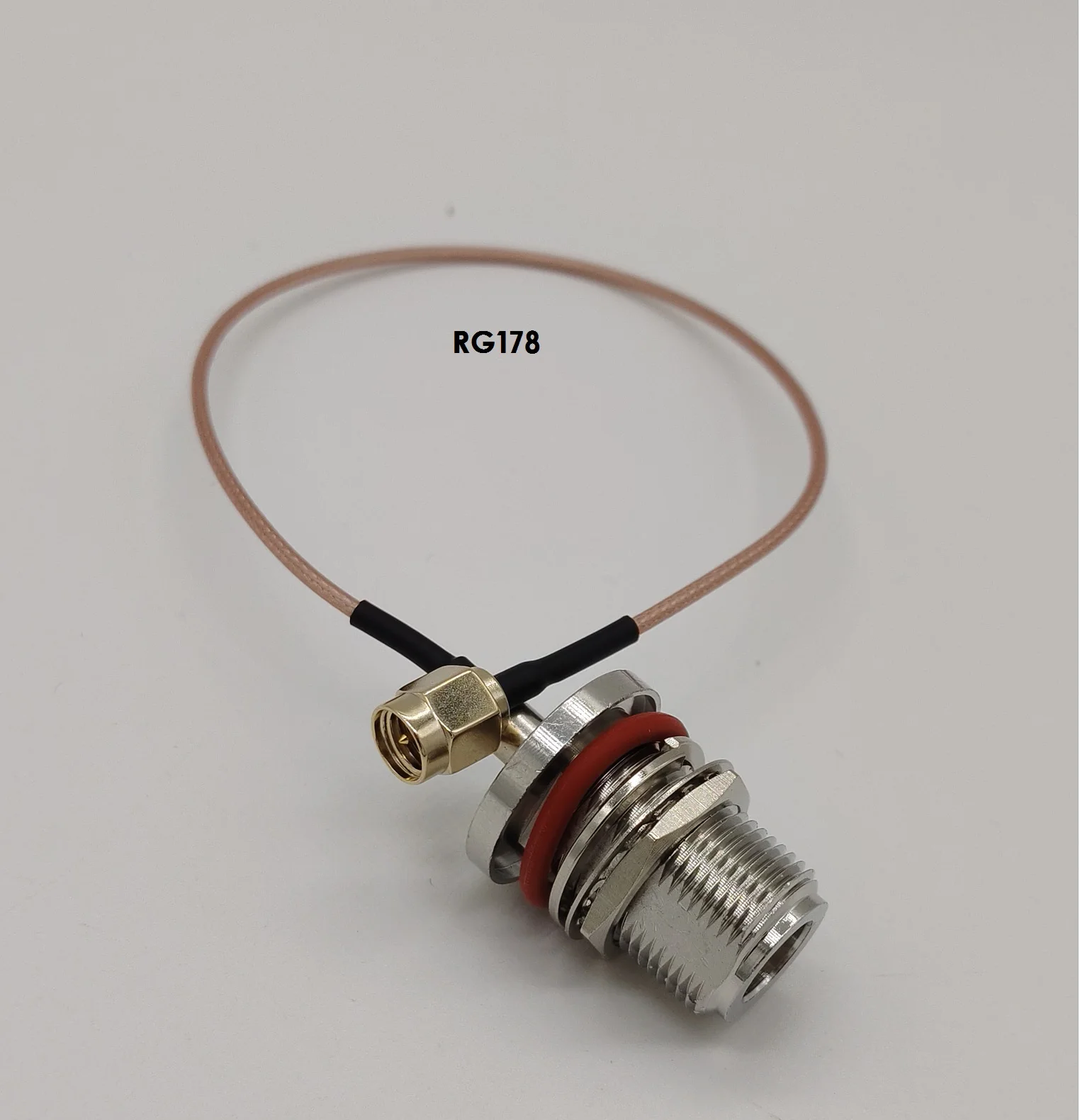 SMAJ/NKY RG178 SMA  Male to N Female Nut Gasket Waterproof Ring Full Copper High Frequency Connector  RG178