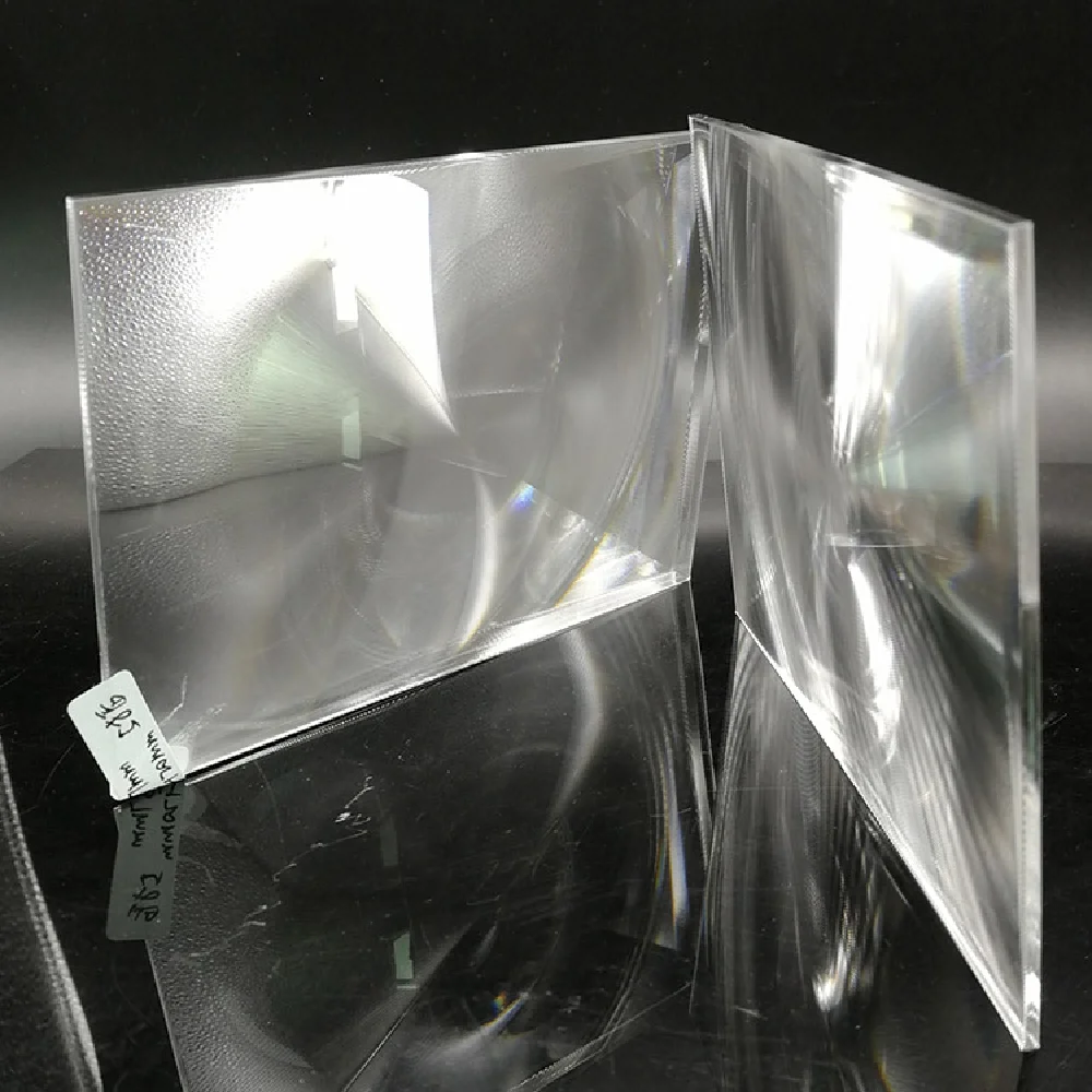 custom lens rectangle optical PMMA fresnel lens with HD fine groove pitch for 88x52mm professional diy projector kit lens