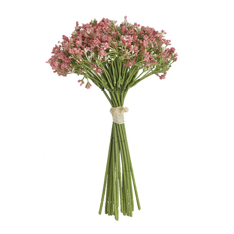 16pcs Artificial Flowers White Gypsophila Wedding Bridal Bouquet Babysbreath Artificial Flowers For Vase Table Decoration Floral - view 5