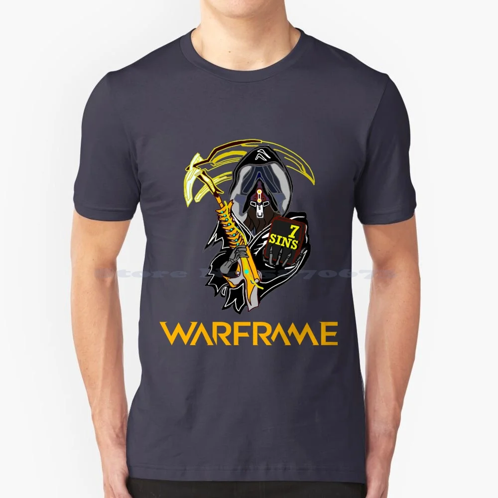 Warframe T Shirt 100% Cotton Tee Warframe Heart Of Deimos Dark Sector Play Free Tenno Lunaro Empyrean Lotus Sentient Lua The