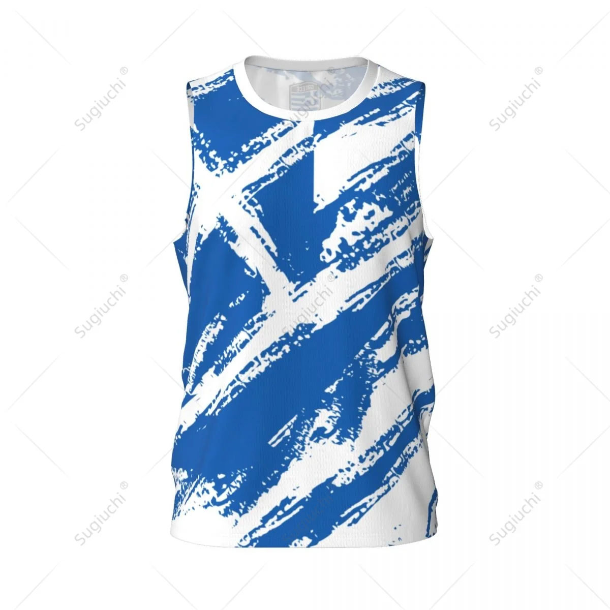 Men Basketball Sports Greece Flag Running Fitness Multifunction Jersey Sleeveless shirt Custom Name Nunber Exclusive