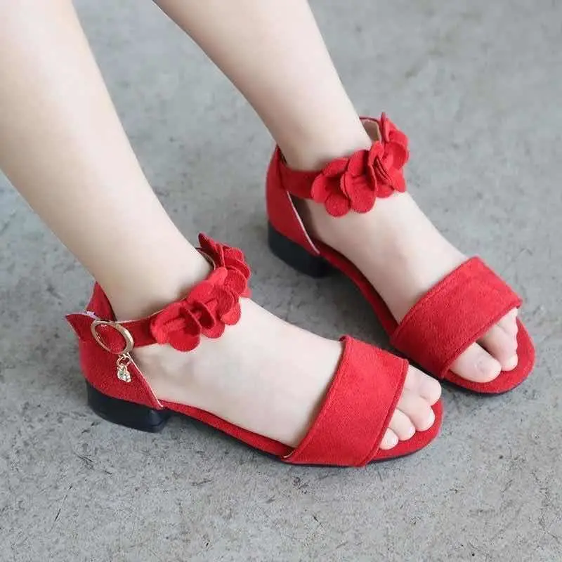 Kids Shoes For Girls New Summer Sandals Children Adult Sandals Enfants School Flat Shoe For Girls Mother