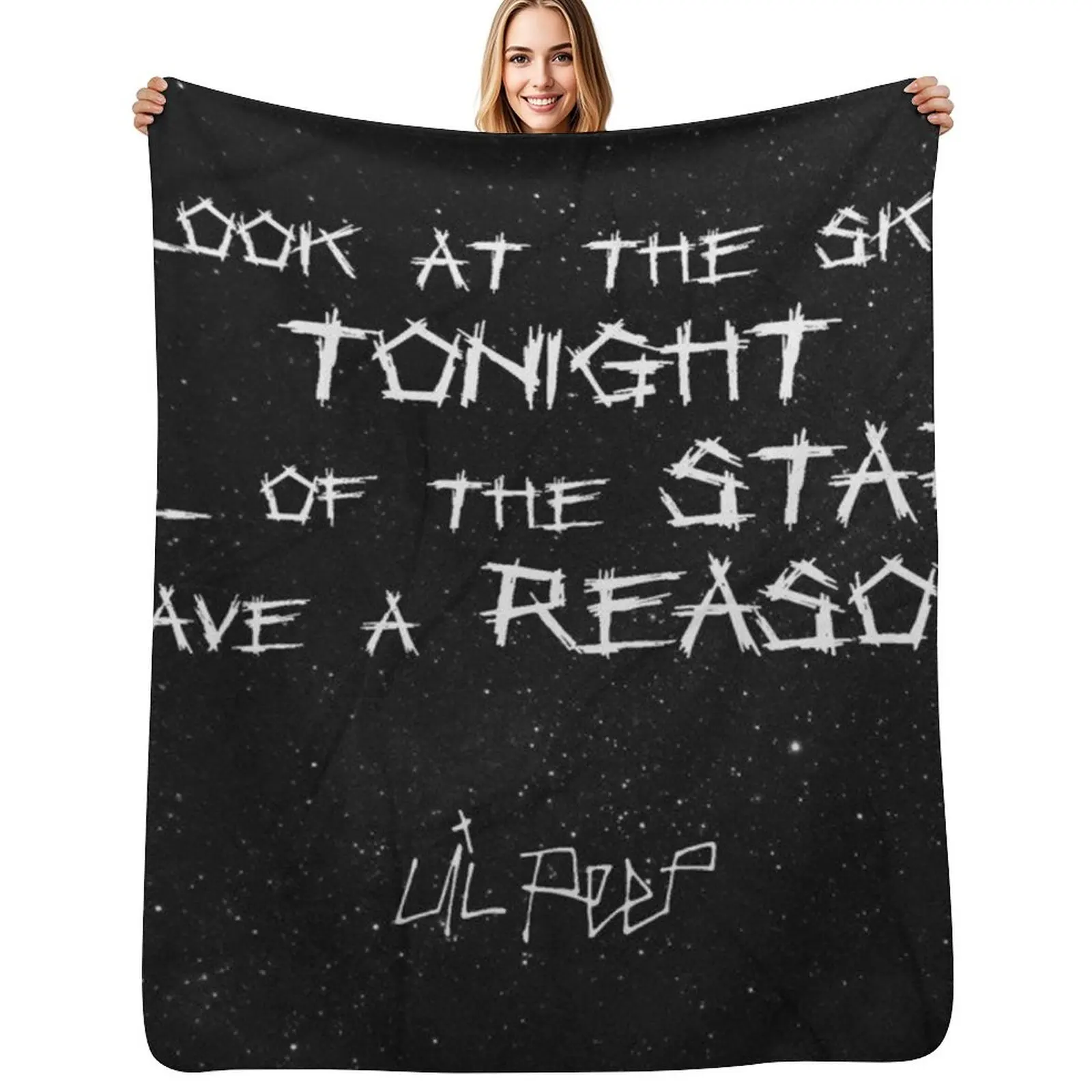 Star Shopping Lyrics Throw Blanket Multi-Purpose Soft Big anime valentine gift ideas Bed covers Thins Blankets