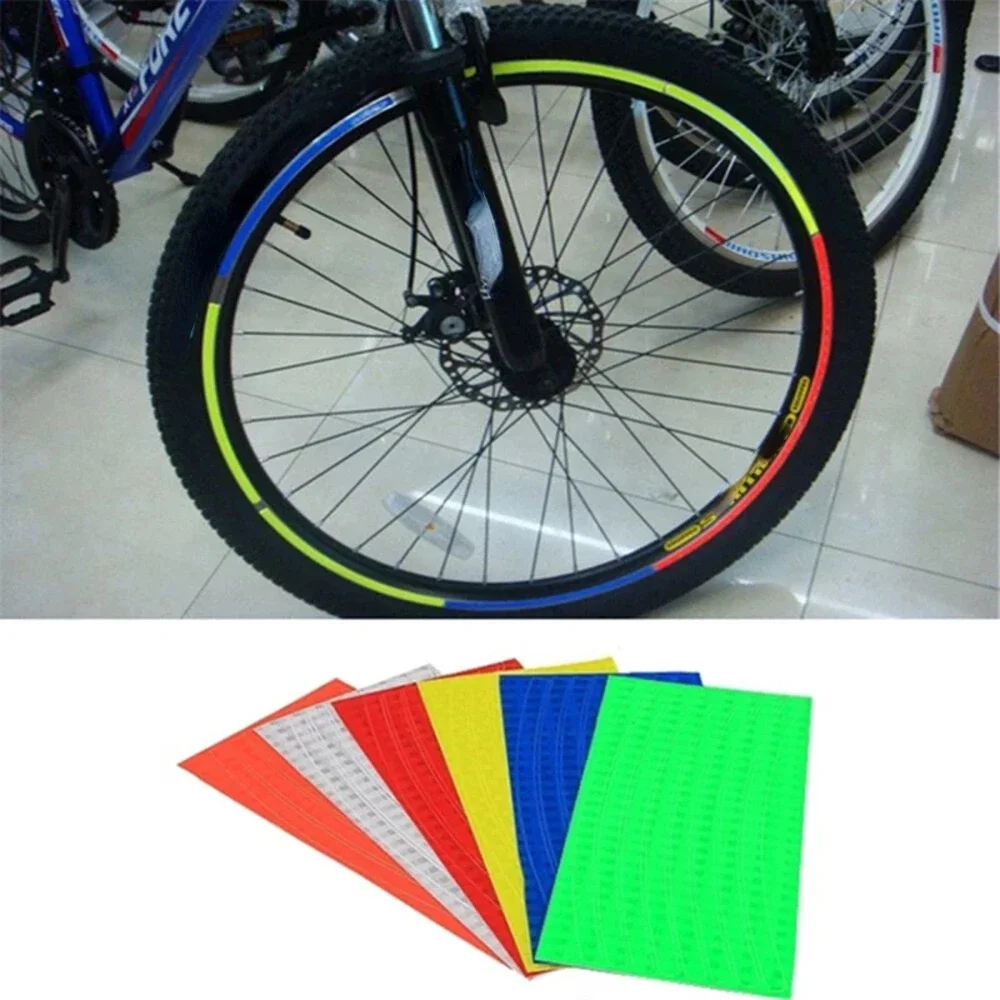 1Pc Bike Body Reflective Safety Stickers Reflective Safety Warning Conspicuity Tape Film Sticker Strip Bicycle Accessories