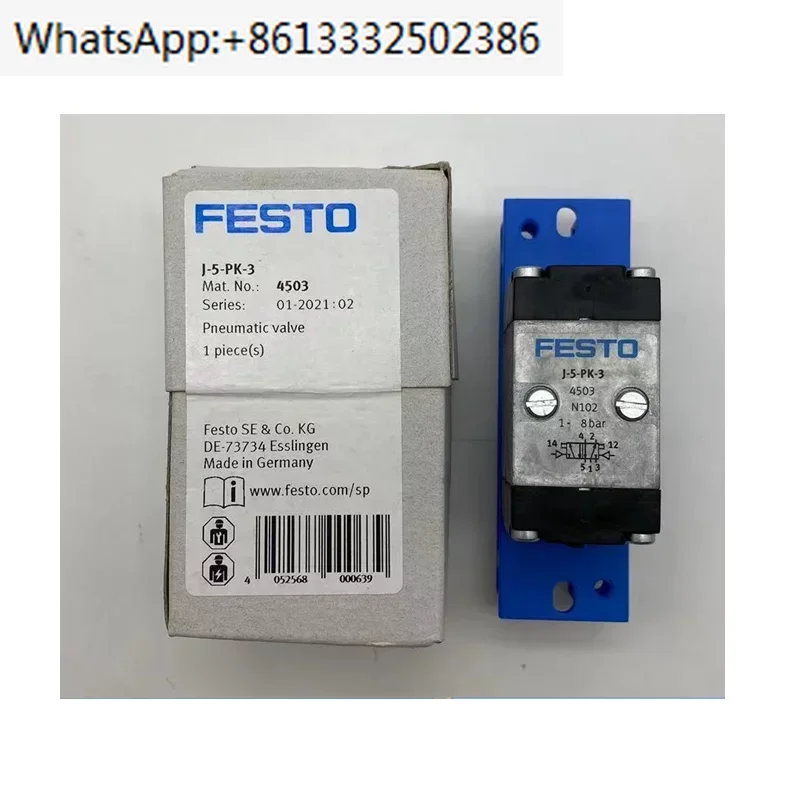 

FESTO dual air control valve j-5-pk-3 4503. Spot