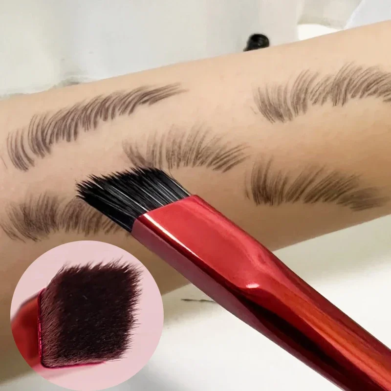 1Pcs Professional Wild Eyebrow Makeup Brush Square Seamless Hairline Concealer Cosmetic Tools Precise Line Depicted Beauty Brush