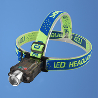 LED Hat Clip Headlight Type-C Rechargable Portable Flashlight Motion Sensor Multifunctional Headlight 1200mAh for Night Fishing