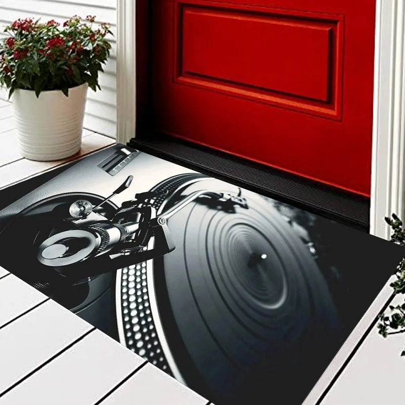 Carpet Technics Vinyl Turnable Foot Mat Rugs Home Carpets Non-slip Doormat Bathroom Bedroom Entrance
