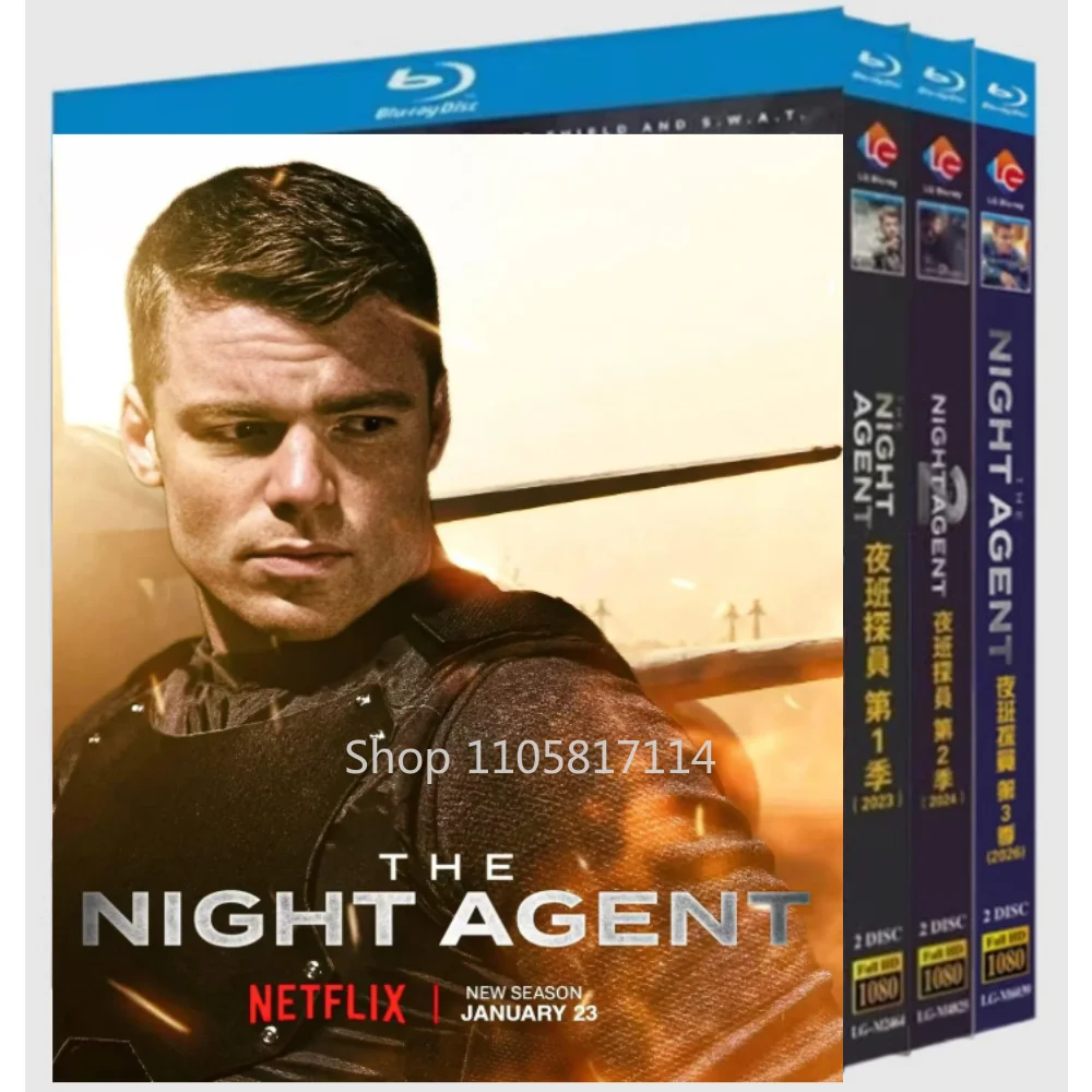 The Night Agent Season 1-3 (2026) 6-Disc New Sealed Box Set Blu-ray disc YIHUI
