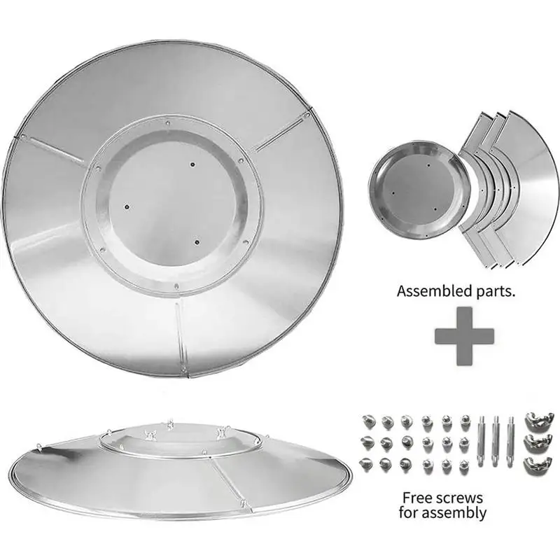 Patio Heater Top Reflector Shield Energy Saving Propane Patio Heater Safe Propane Heater Focusing Reflector