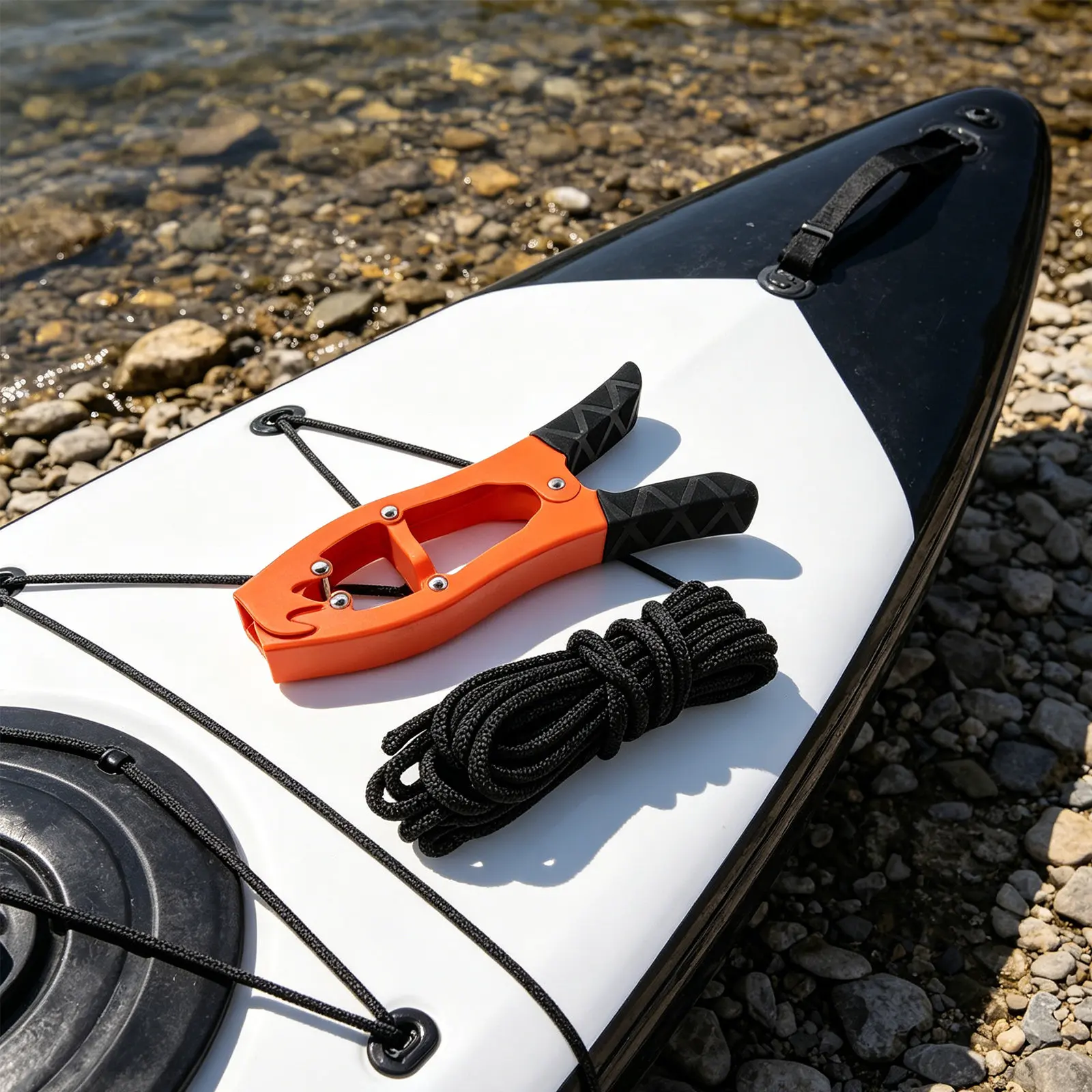 Fishing Kayak Anchor - Morsetto Ancoraggio Kayak Stile Spazzola, Impugnatura