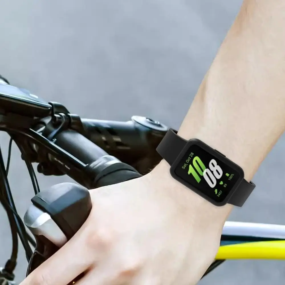Casing silikon penutup bingkai pelindung layar Anti gores Bumper untuk Samsung Galaxy Fit 3 Smart Watch