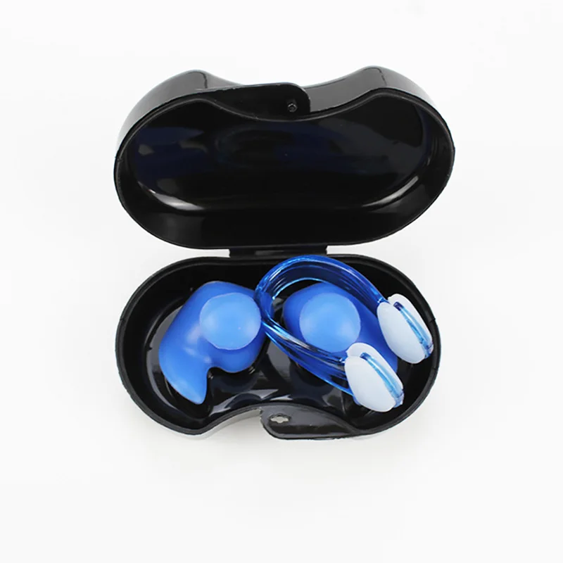 Swimming Nose Clip Earplugs Silicone Ear Plugs Swimmer Unisex Waterproof Swim Accessories for Kids Adults Water Sports