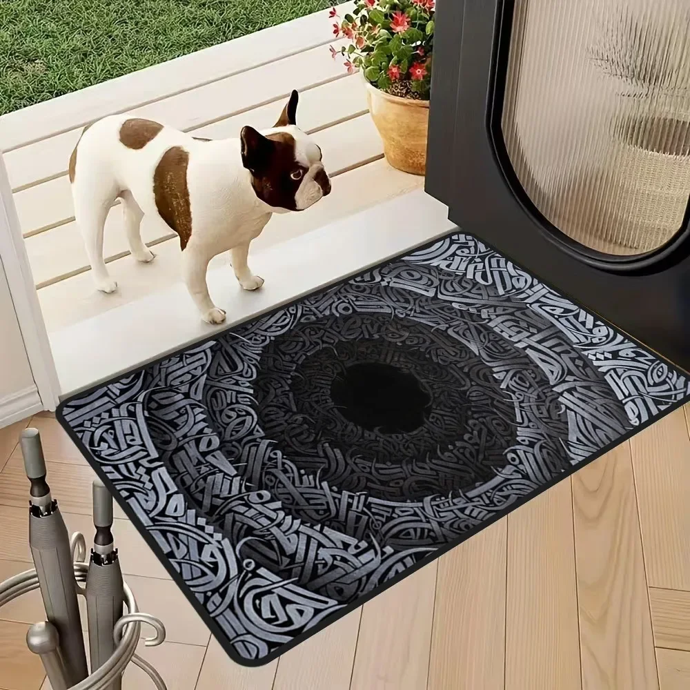 3D Optical Illusion Entrance Doormat Funny Indoor Outdoor Rug Non Slip Bath Bedroom Kitchen Carpet Home Decor