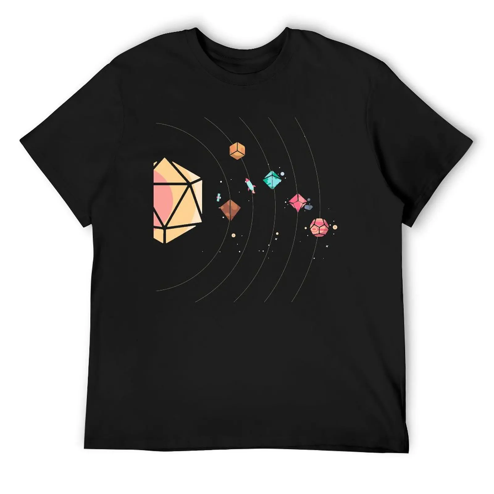 

Dice Solar System T-Shirt oversize t-shirts man graphics plus size clothes clothing for men