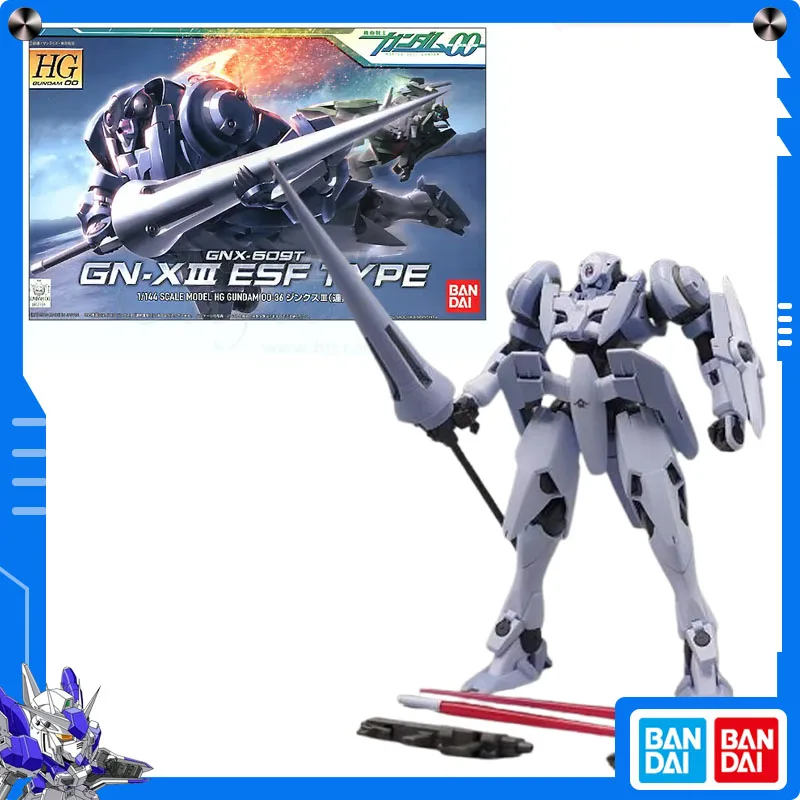 

Original Bandai Gundam 00 (Double O) 1/144HG GN-X III ESF Type Anime Action Figure Assembly Model Collect Ornament Festival Gift