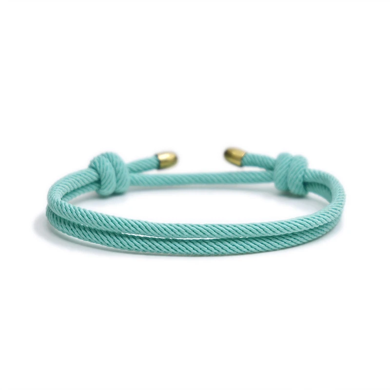 Pulsera de Cuerda Milanesa Minimalista 2023, Hecha a Mano, Ajustable, para Hombre y Mujer, Regalo de Joyería de Moda para Amigos
