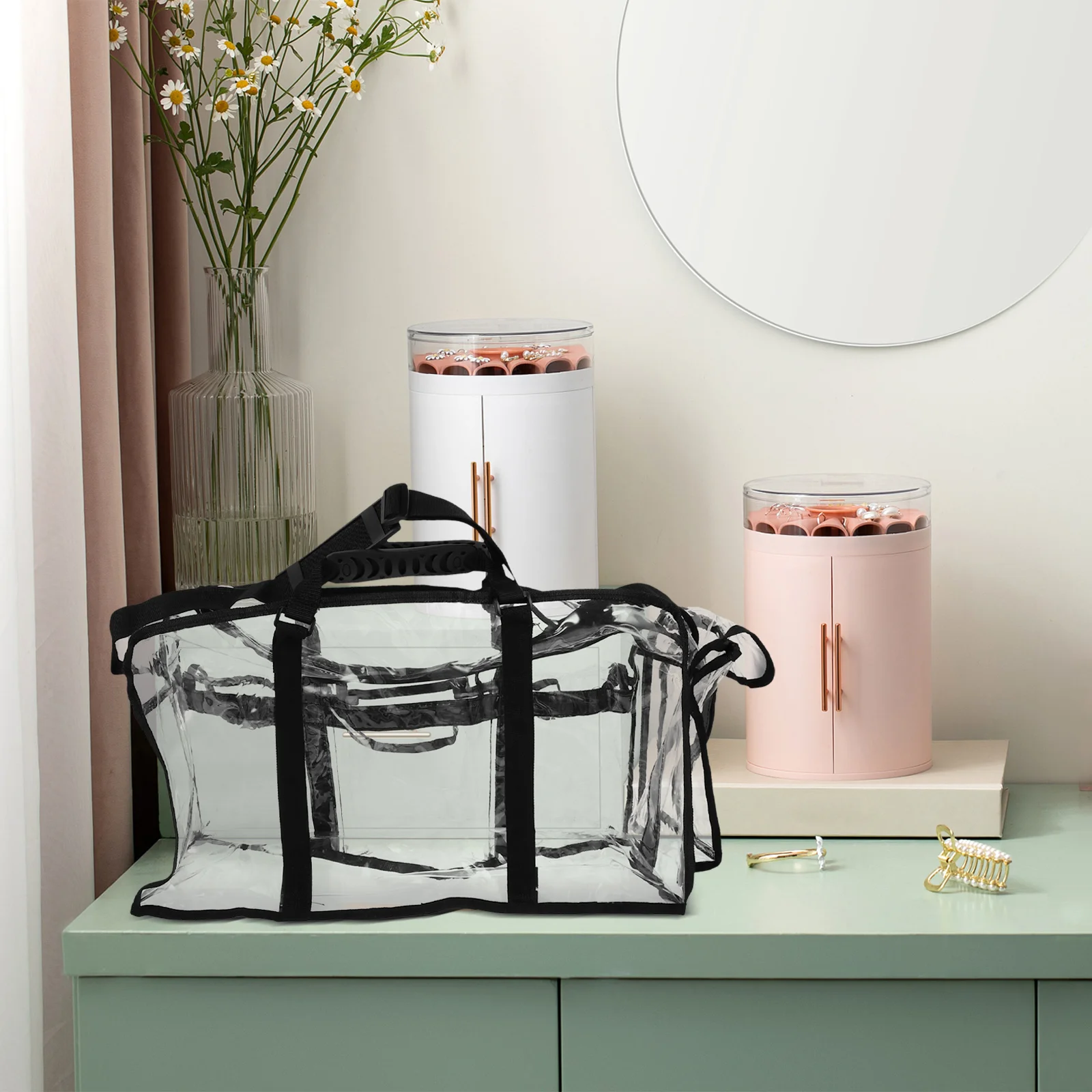 

Transparent Travel Large Organizer Durable Outdoor Travel Storage Bag PVC Storage Pouch Multifunction Luggage Bag