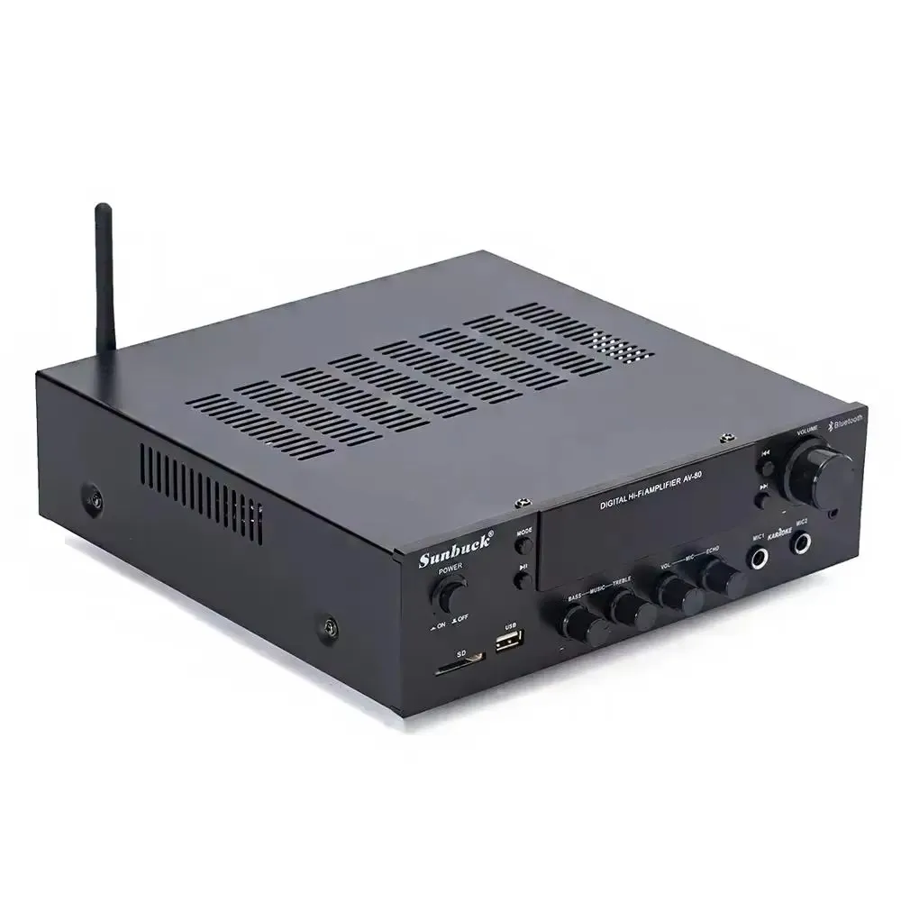 Sunbuck 2.1 300 واط التحكم عن بعد بلوتوث USB SD راديو FM المسرح المنزلي ريفيرب كاريوكي HIFI مكبر صوت الصوت