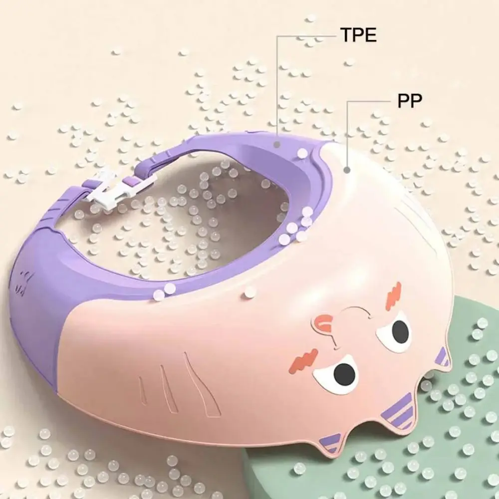 Penutup Kepala Mandi Anti Air untuk Anak, Pelindung Rambut saat Mencuci, Pelindung Mata dan Telinga, Penutup Kepala untuk Mandi