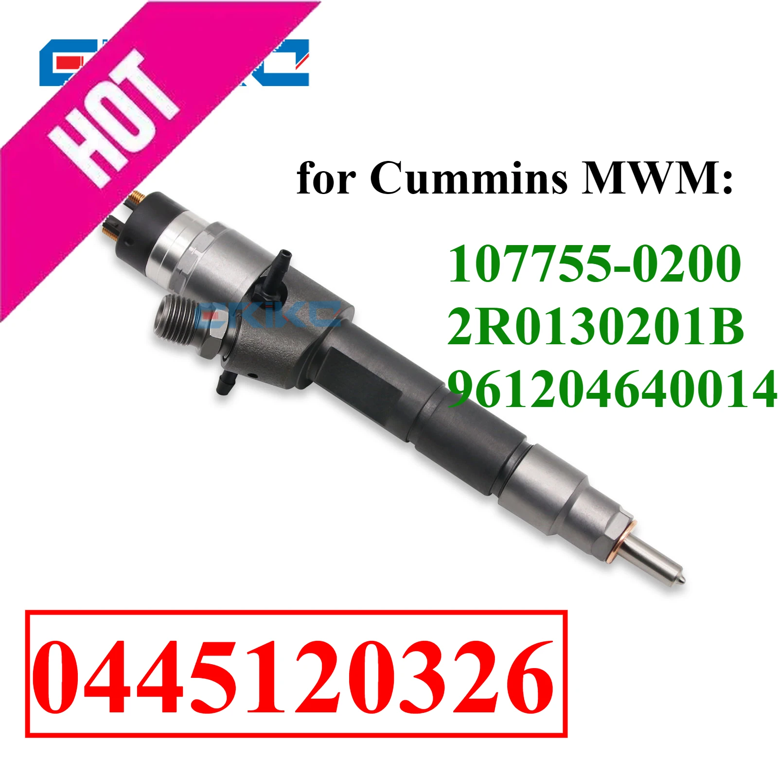 

0445120326 Дизельная форсунка 0 445 120 326 Автоматическая форсунка для Cummins MWM AUDI VW 0986435541 2R0130201B