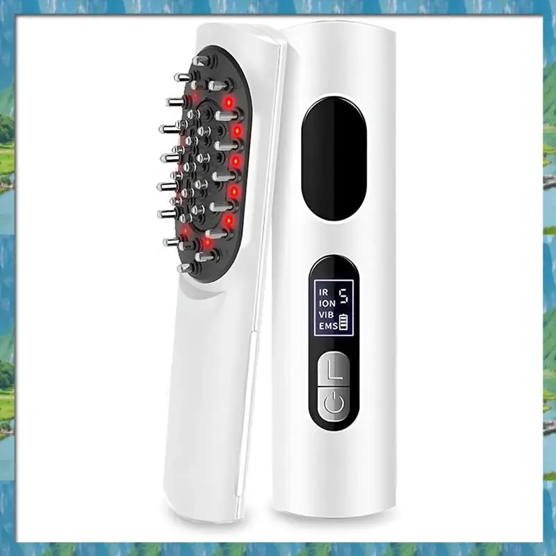 

Электрический аппликатор для масла для волос, расческа для массажа кожи головы, равномерно и точно распространяет эфирные масла на коже головы