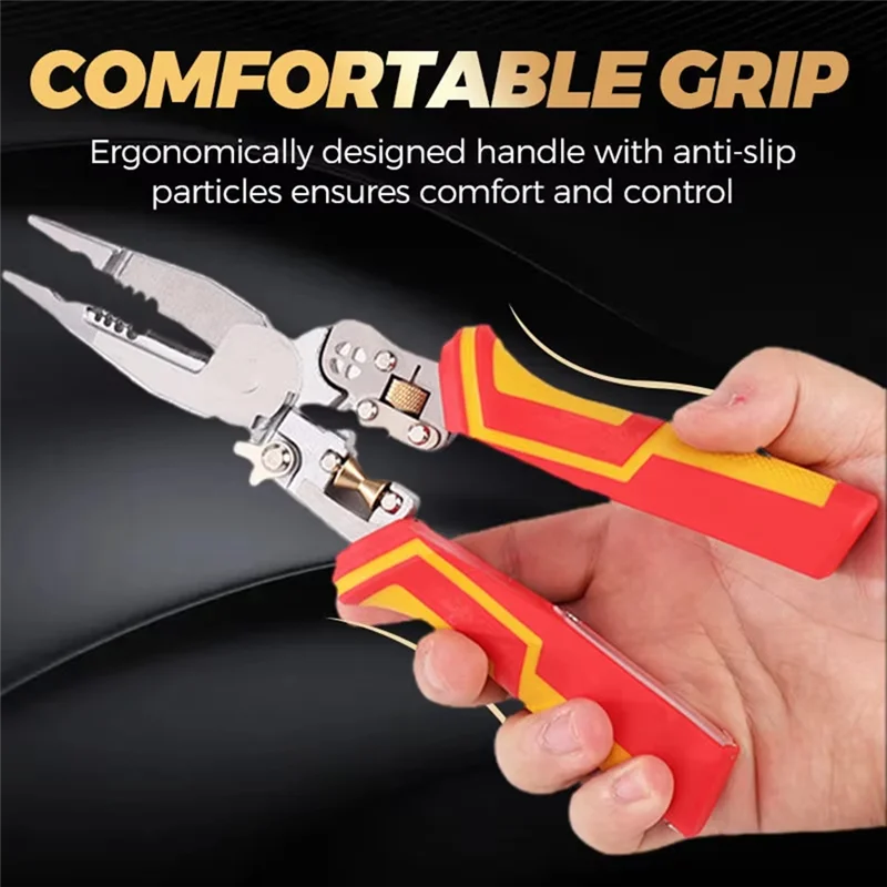 A69Z Pliers Electrician's Test Adjustable Blade Depth Hand Tools Wide Range Ofapplications
