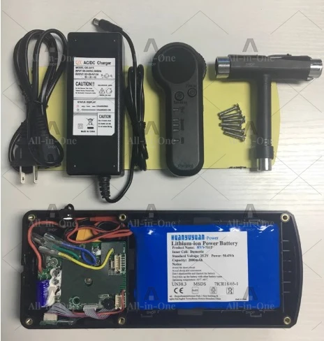 Wireless Remote Control Electric Skateboard Conversion Kit with Controller Battery Box