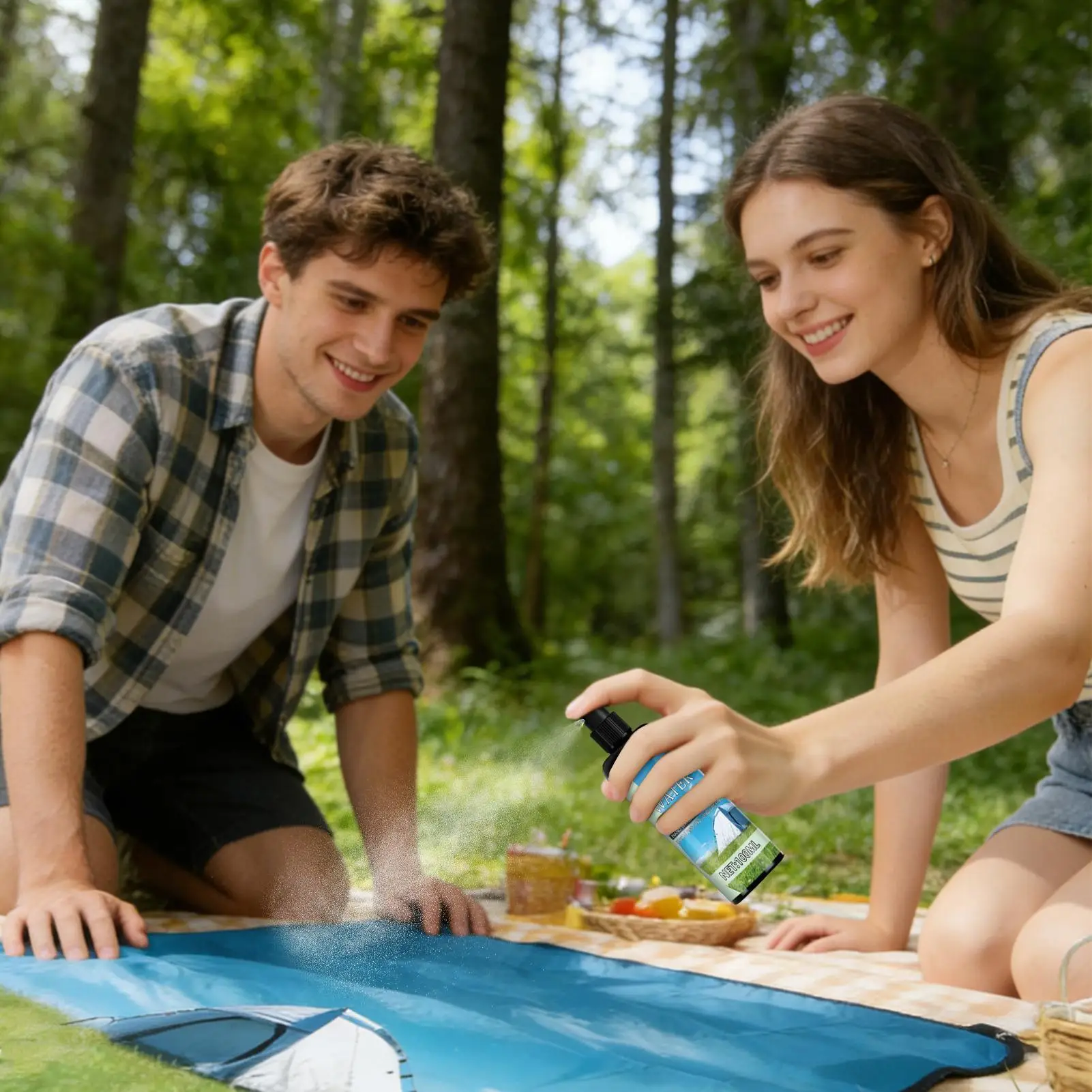 Spray Impermeabilizante para Telas 100ml, Líquido Impermeabilizante de Alta Resistencia, Protección Solar para Muebles de Patio, Tiendas de Campaña y Equipo de Camping