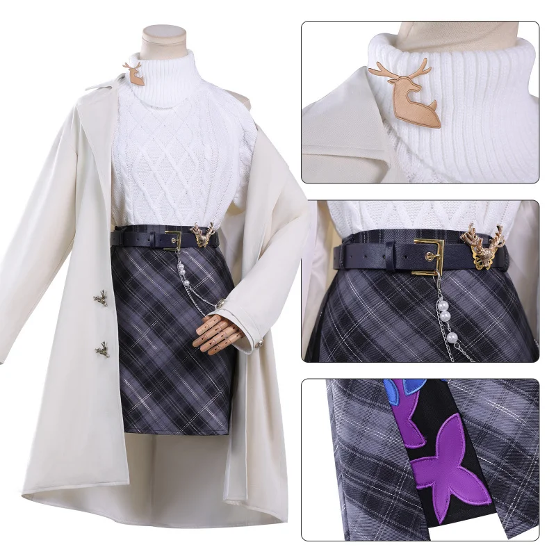 هونكاي: ستار رايل × لوكين كوفي أزياء تنكرية كاستوريس كاسلانا أنيمي لعبة الزي للنساء أحداث تنكرية للهالوين KKCos