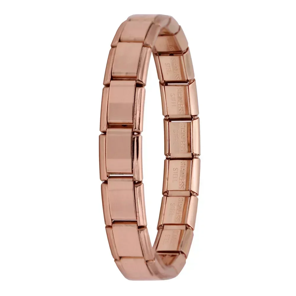 Hapiship Neue frauen Schmuck 9mm Breite Itanlian Elastische Charm Armband Mode Edelstahl Armreif ST-