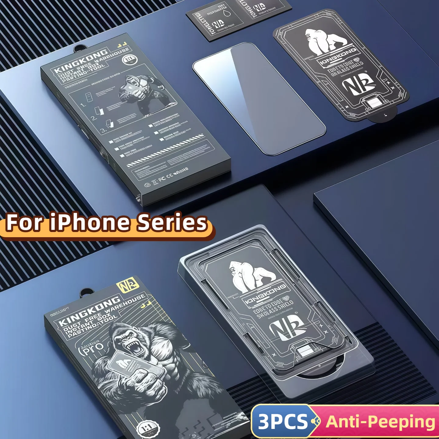 

Dust-Free Chamber Apple iPhone 17 Pro Max Electroplated Tempered Glass Screen Protector - Privacy Protection for iPhone 16 Pro /