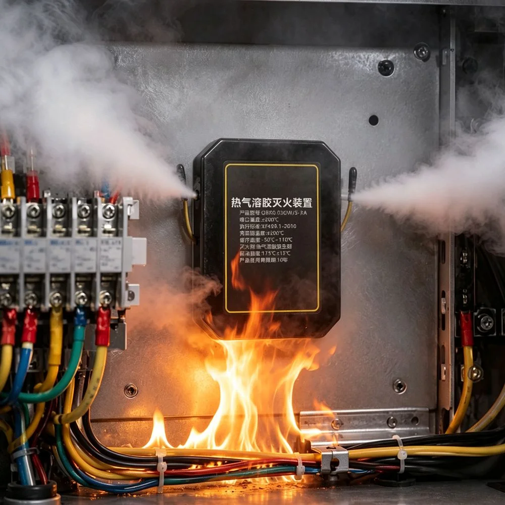 20g Aerosol Automatic Self-Activating Fire Suppression Device Fire Suppression Compact Device Fire Sticker
