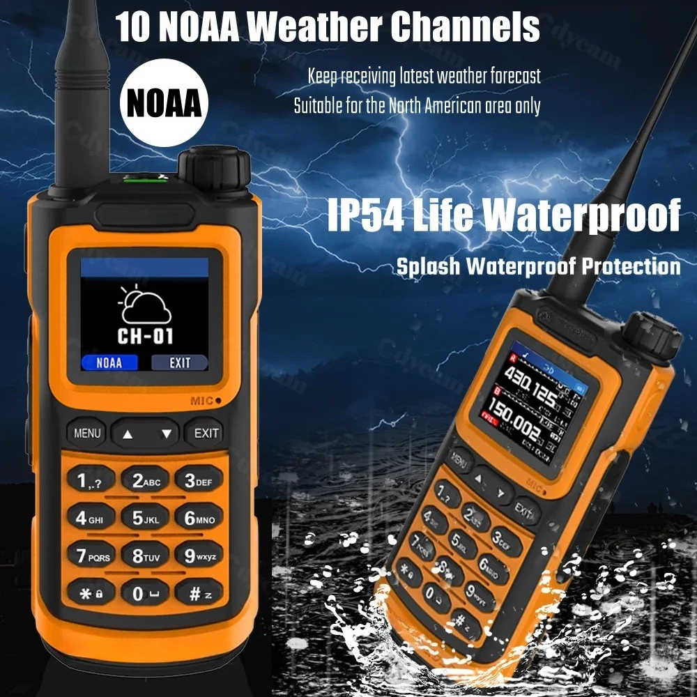 UV-G30 Pro 10W Walkie Talkie Long Range Portable Ham Radio UHF VHF Type-C Two-Way Radio Upgraded UV16 For Hunting