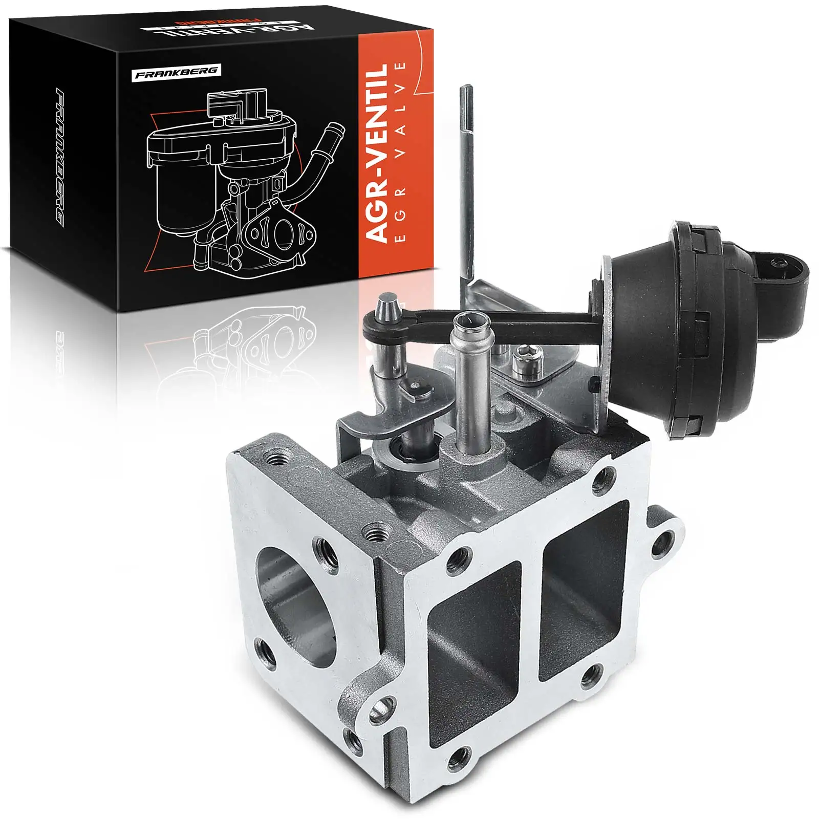 Frankberg 1x AGR Klep Uitlaatgasrecirculatieklep voor Audi A4 Avant Cabriolet A6 Allroad A8 Q7 VW Phaeton Touareg 059131063D