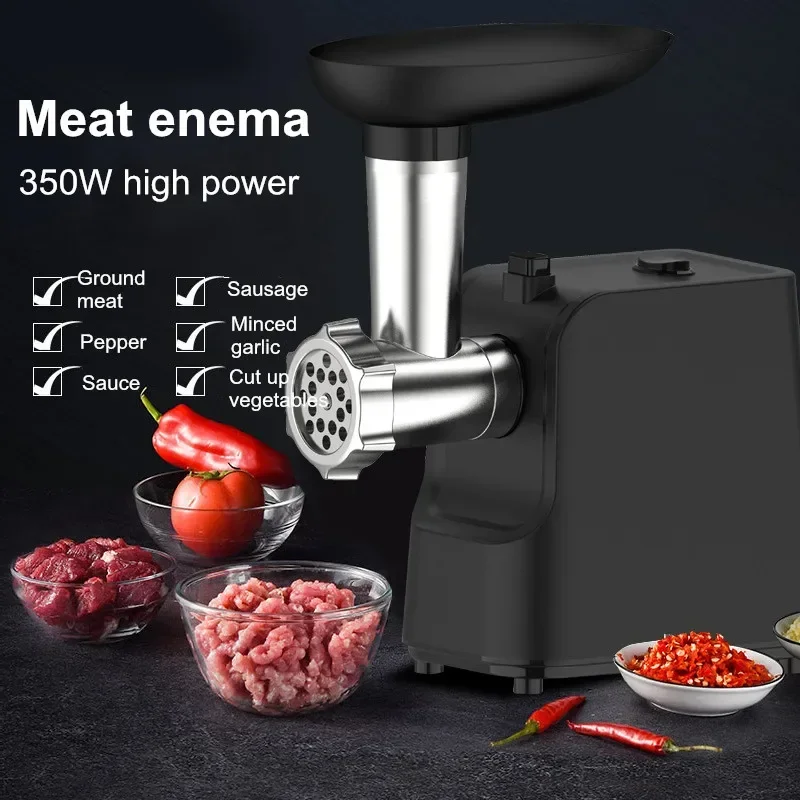 Picadora de carne multifuncional para el hogar, máquina de llenado de salchichas eléctrica para cocina, mesa de carne picada, salchicha pequeña