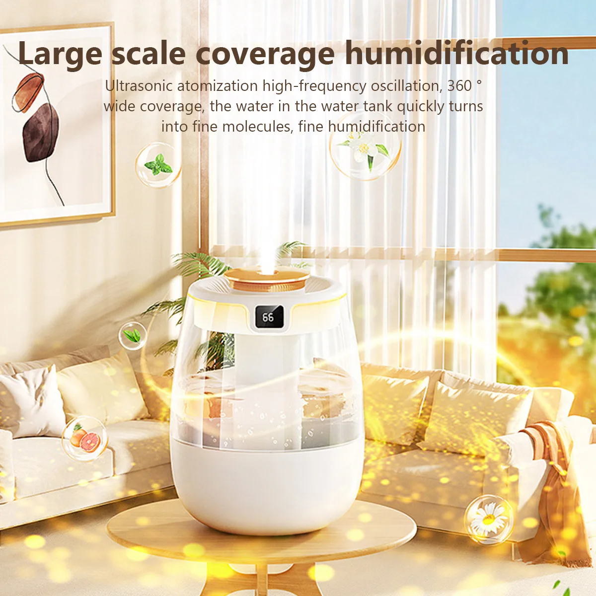 1.3L Air Humidifier Double Spray Port Cool Mist Maker Fragrance Diffuser Home Office Essential Oil Aroma humidificador purifier