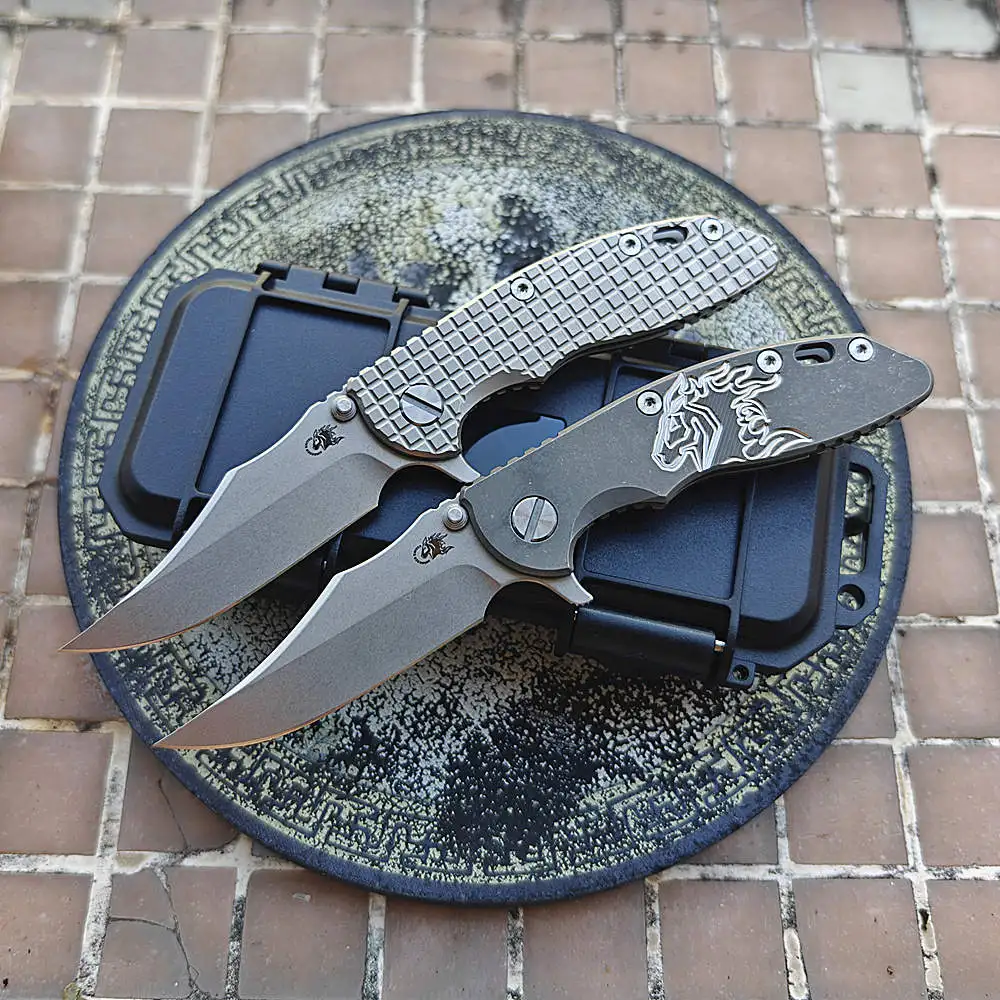 

JUFULE 3 "Crio Vg10 Blade Hinderer XM18 Складной нож Титановый керамический подшипник Тактический карманный лагерь Охота Рыба Открытый EDC Инструмент