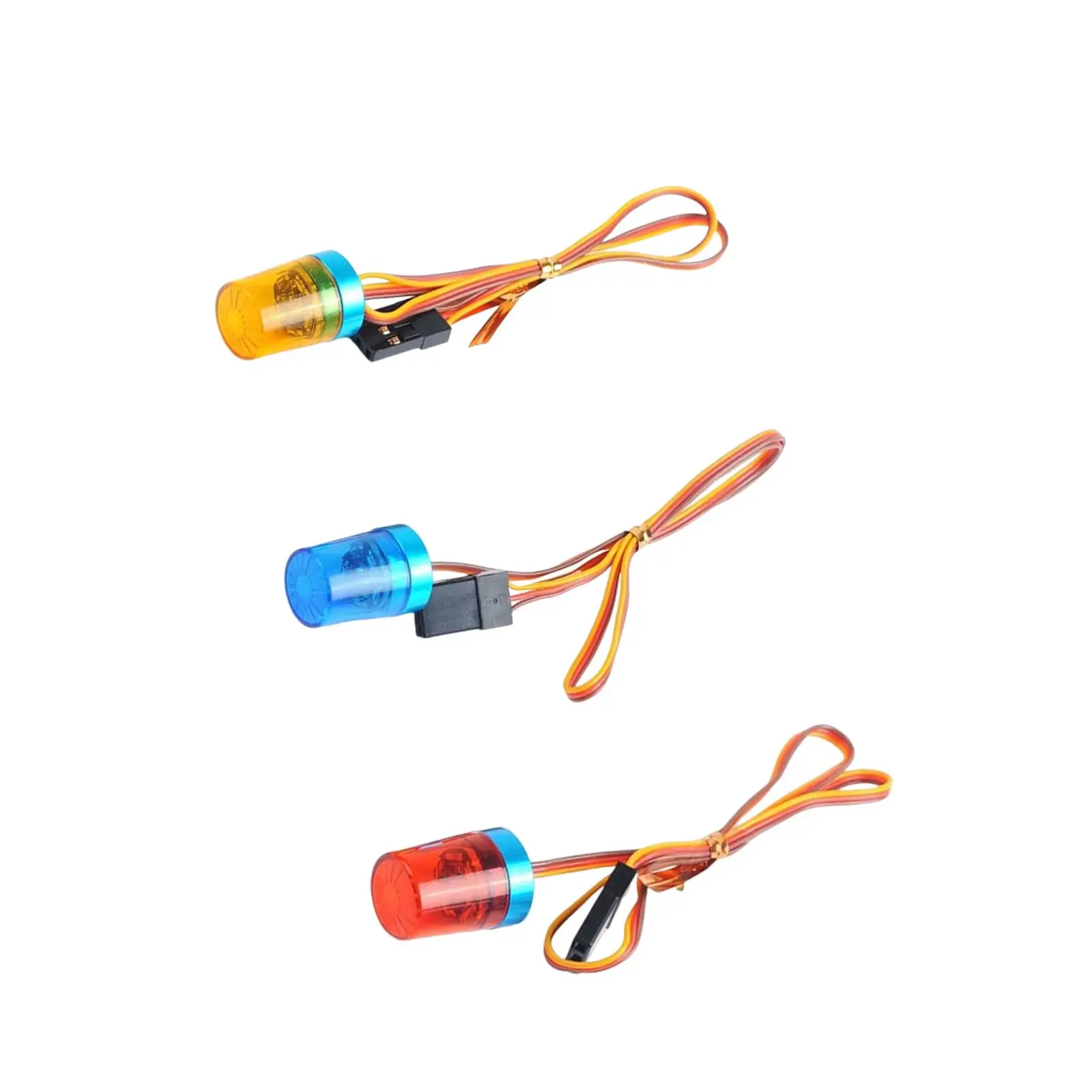 RC Car Warning Light DIY Accessory Replace Part Warning Lamp 9mm Diameter Flashing Lamp for Tamiya 1:14 Trucks Vehicles RC Car