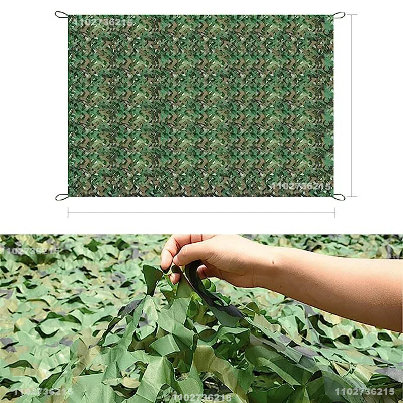 Imagem -03 - Rede de Camuflagem para Decoração de Jardim Sombra Net Selva Verde e Branco Cor do Deserto Pavilhão m 5m m x 4m 4m 4m