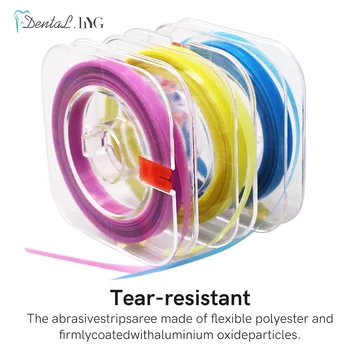 1 rolle/Box Dental Polieren Streifen 4mm * 6m Zahn Interdental Harz Oberfläche Schleifen Bleaching Schleifen Dental werkzeug Zahnarzt Material